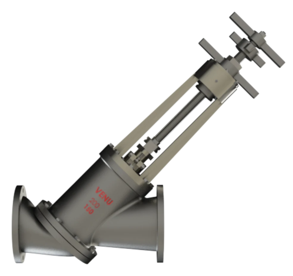 Angle Straight Through Valves / Y Type Isolation Valves — product photograph of the manufactured valve