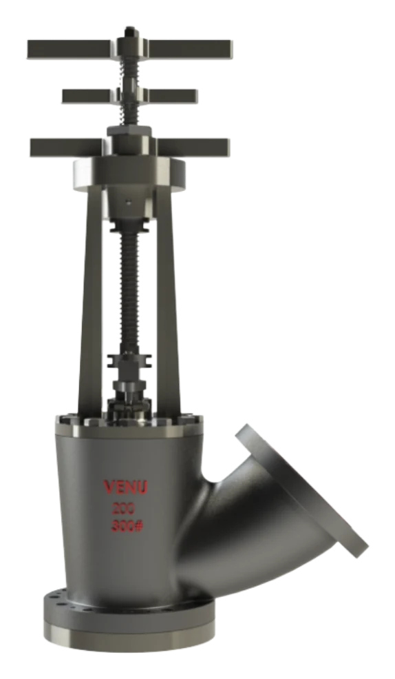 Slurry Angle Tank Bottom — product photograph of the manufactured valve